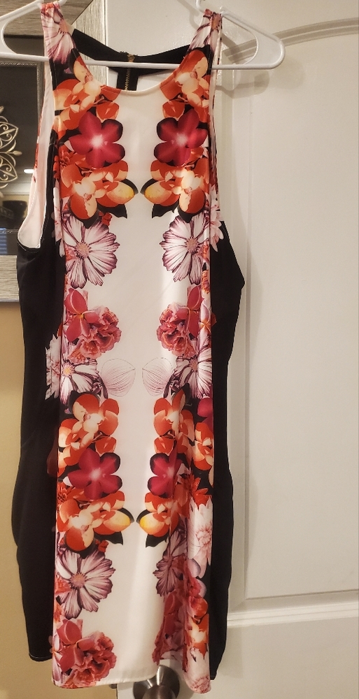 Sexy Flora and Black Dress Size XL